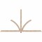Ekena Millwork Redmond Smooth Timber Gable Bracket, Douglas Fir, 108"W x 58"H x 3 1/2"D x 3 1/2"F, 13/12 Pitch GBW108X58X0404RED00SDF - alternate 1